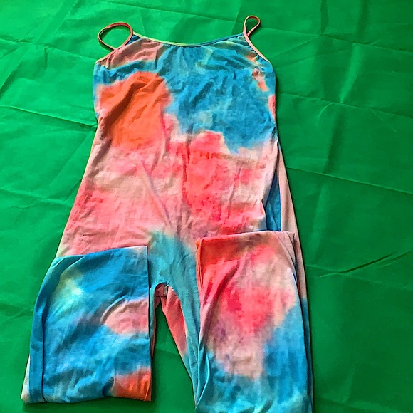 Woman’s Colorful Tie Dyed Jumpsuit One Piece - Picture 1 of 3